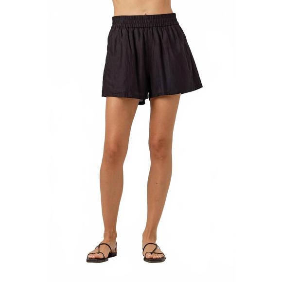 NEW SUNDAYS fuller pull on short in black
